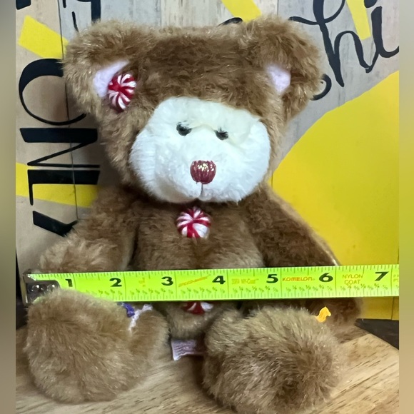 Vintage Russ Berrie Cookie Peppermint Candy Gingerbread Bear Retired~ - Picture 14 of 17